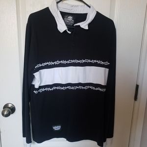 Black lurking class collar shirt